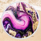Микрофибра круглое пляжное Полотенца абстрактные наскальный печати 150 см удобные в использовании для принятия солнечных ванн, Полотенца с кисточками Летний Пляжный коврик Полотенца