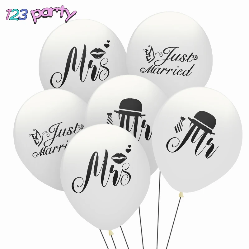 10 шт. набор латексных воздушных шаров Мистер и миссис|Воздушные шары аксессуары| |