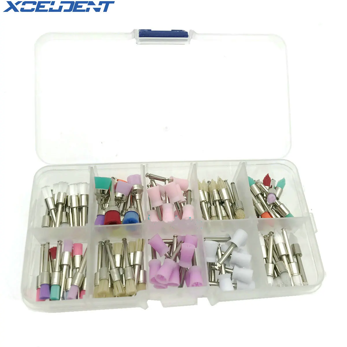 10 смешанных типов стоматологических одноразовых полировальных стаканчиков