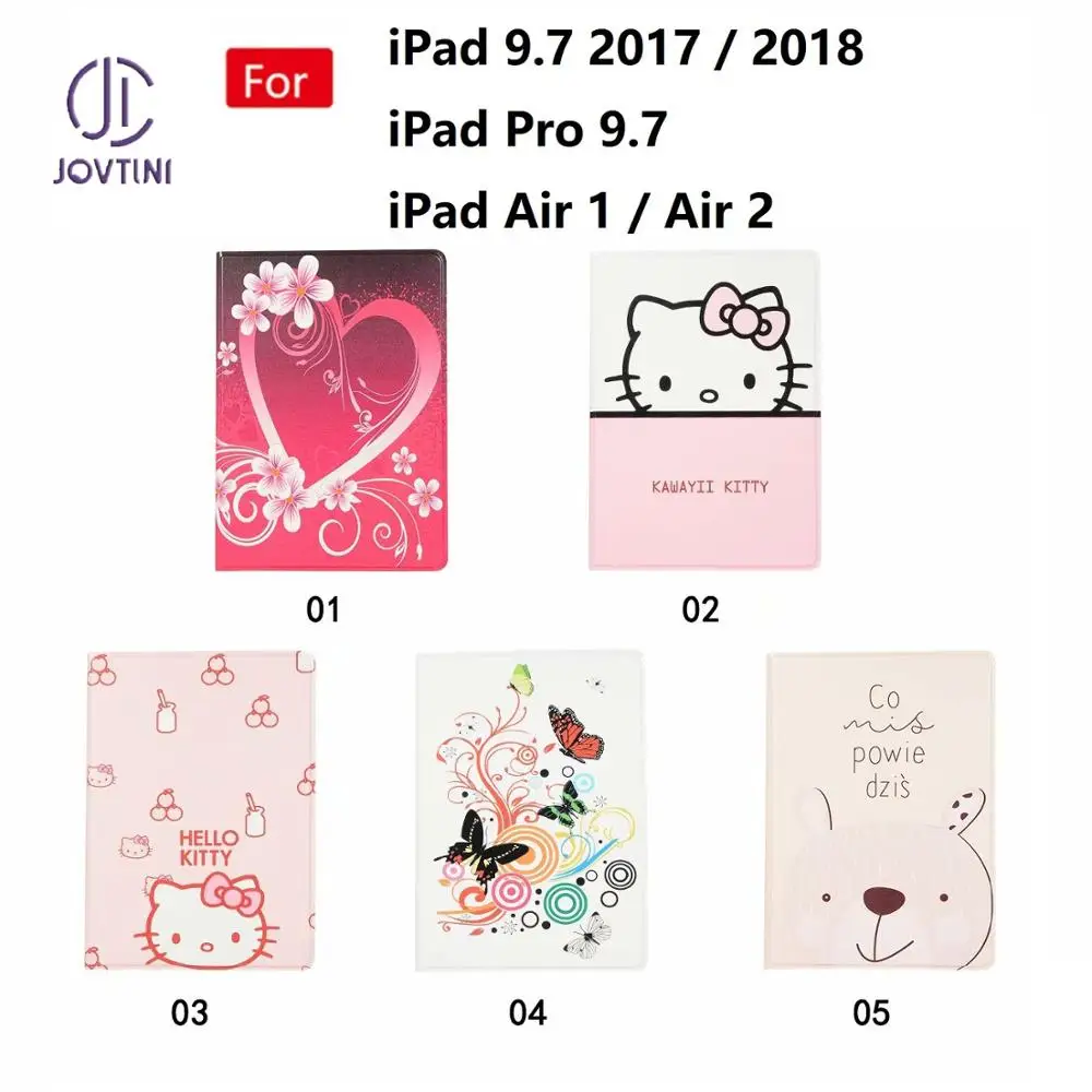 

Для iPad 9,7 2017/2018/Air 1/Air 2/Pro 9,7 чехол 9,7 "Роскошная искуственная кожа с рисунком Флип Стенд дети планшет чехол