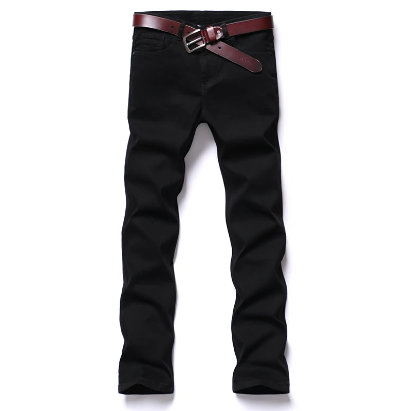 Новинка 2020 повседневные хлопковые черные джинсовые брюки Брендовые мужские