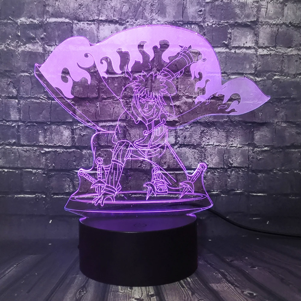 Японский комикс Наруто тема фигура Namikaze Minato мультфильм 3D Визуальный