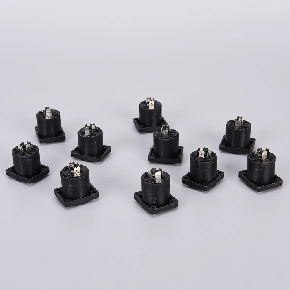 HOT 4 Pin Speakon Female Jack Socket Connector Audio Loudspeaker Amplifier Converter for PA Cable 10pcs/lot | Обустройство дома