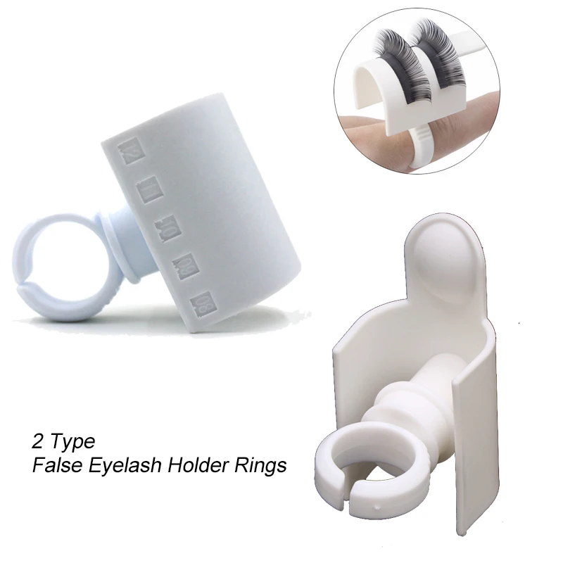 2 типа u образный держатель для накладных ресниц кольцо клей поддон набор