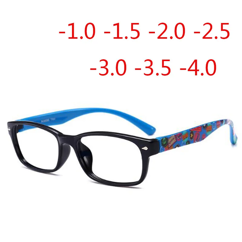 Готовые Для женщин мужские короткие очки для коррекции зрения с печатным