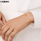 Изящный персонализированный браслет на заказ с большими буквами, именем, браслет из нержавеющей стали, женский браслет на ногу с подвесками, подарочные украшения