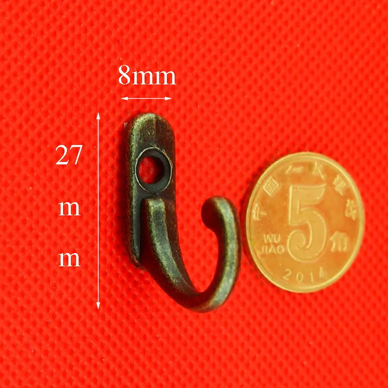 10/1 шт. антикварные крючки маленькая настенная вешалка пряжка застежка крючок с
