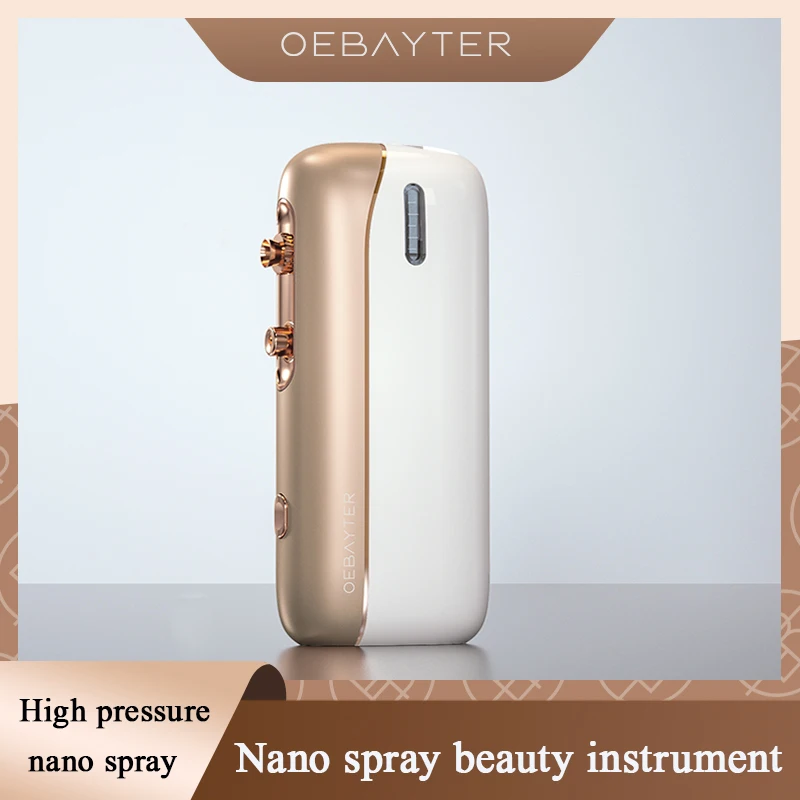 

High Pressure Nano Ionic Spray Humidifier Water Oxygen Injection Deeply Moisturize Facial Steamer Beauty Skin Care Tools
