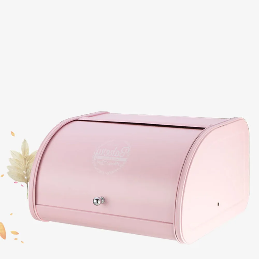 

Durable Retro Practical Kitchen Storage Pastry Decorative Roll Non Base Bread Box Cake Home Iron Rustproof )