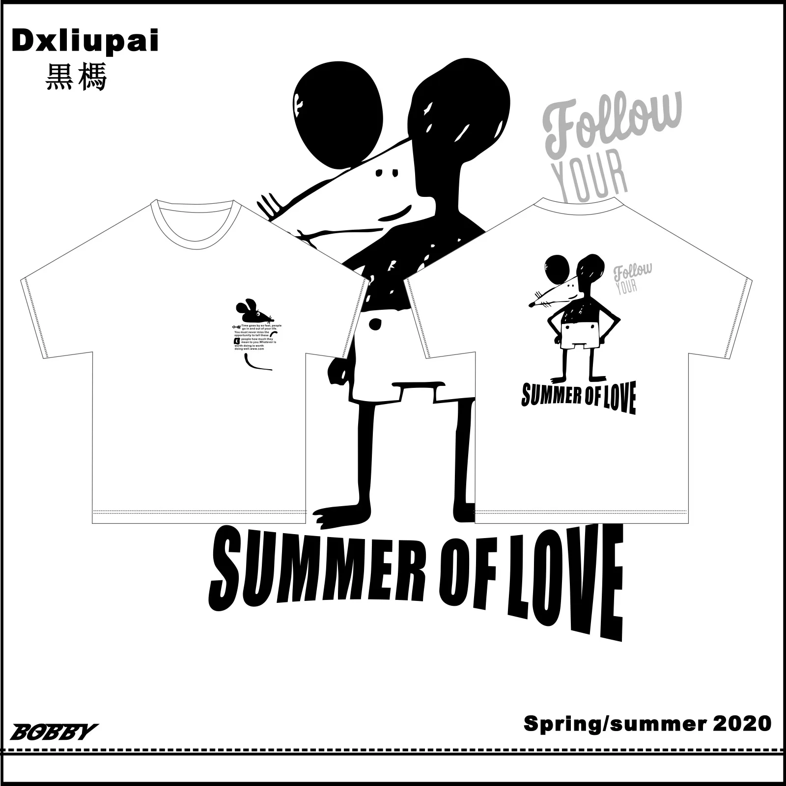 

(UN) f|2020 spring and summer new fashion brand personality spoof Mickey print tee couple loose Casual Short Sleeve T-Shirt