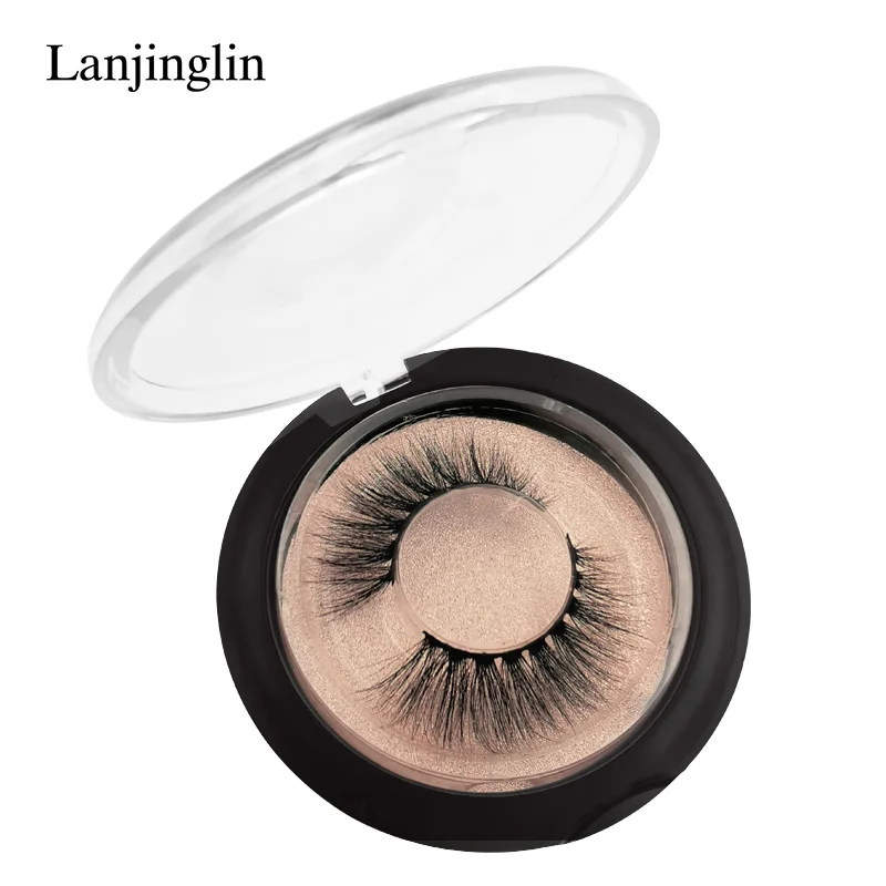 43P LANJINGLIN, 1 пара, натуральные длинные накладные ресницы, без грубости, 3d норковые ресницы, ручная работа, макияж, накладные ресницы, наращивание объема, ресницы - Цвет: 43P