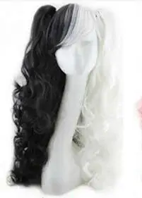 Длинные смешанные цвета волнистые плетеные 2 хвостика синтетические аниме