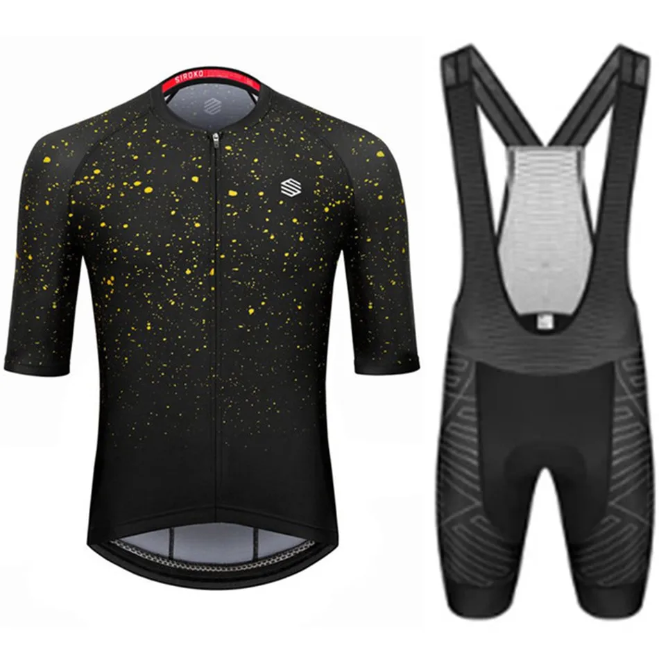 

Siroko Team Cycling Jersey Set Men Summer Cycling Road Sport Short Sleeve Bib Pants Ropa Ciclismo Outdoor Bike Custom Uniform