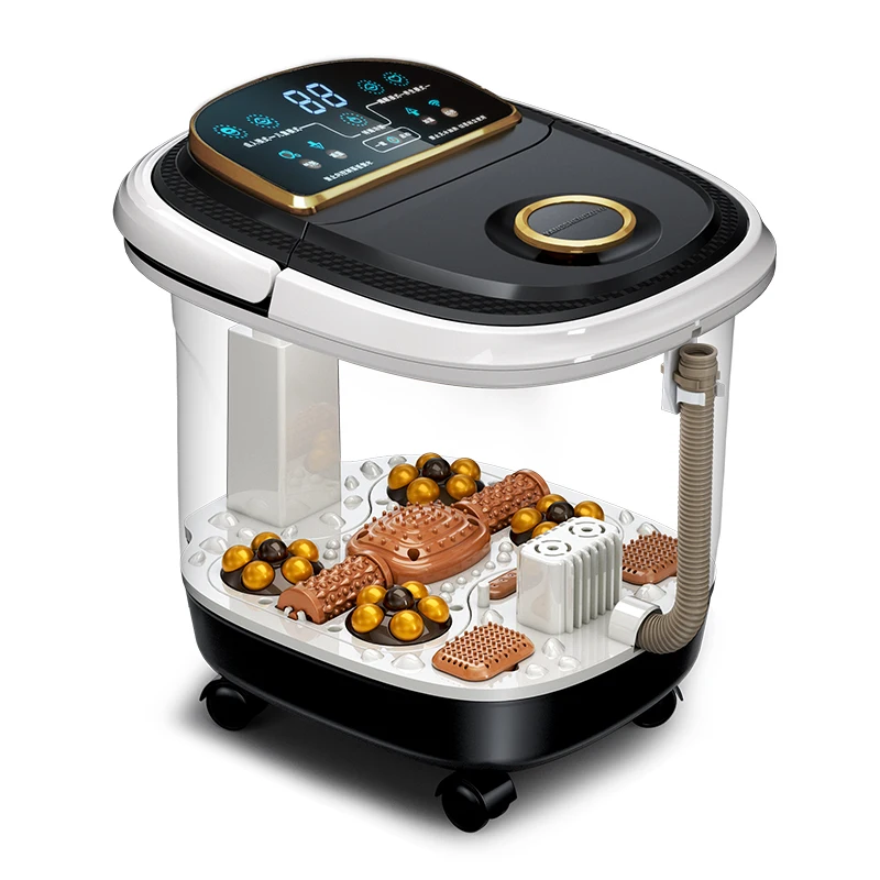 Автоматическая ванна для ног электрическая массажная с подогревом бочка