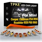 TPKE Canbus Светодиодная лампа для освещения салона автомобиля Kit для Mini Cooper R50 R53 R56 F55 F56 R58 F57 R52 Clubman F54 R55 Roadster R59 F60 R60