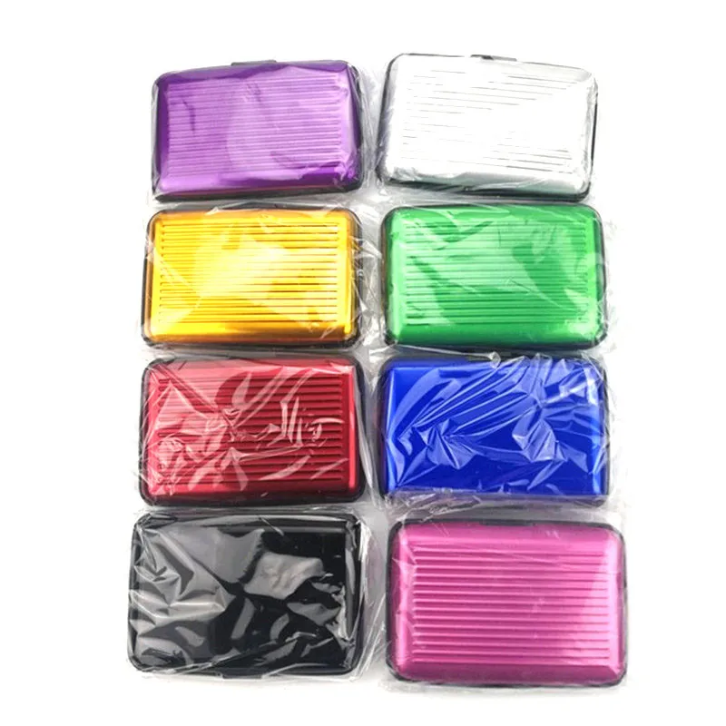 Деловой держатель для кредитных карт чехол удостоверения личности алюминиевый