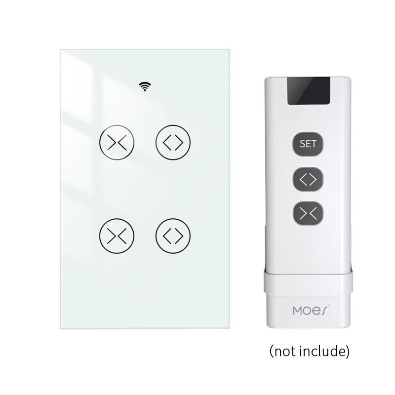 

Tuya Smart Life WiFi 2 Gang Double Curtain Blind Switch for Roller Shutter