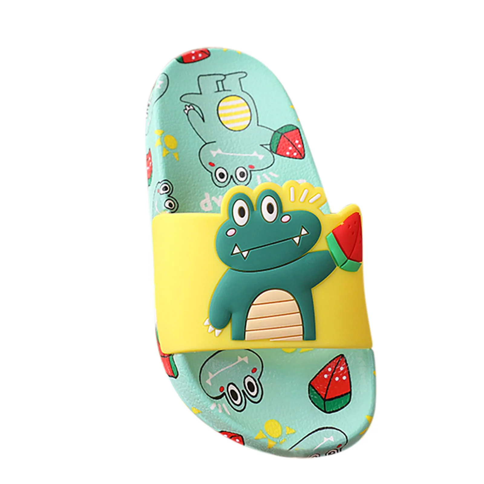 

Toddler Kids Baby Boys Girls Cartoon Cute Animal Letter Non-Slip Slippers Shoes
