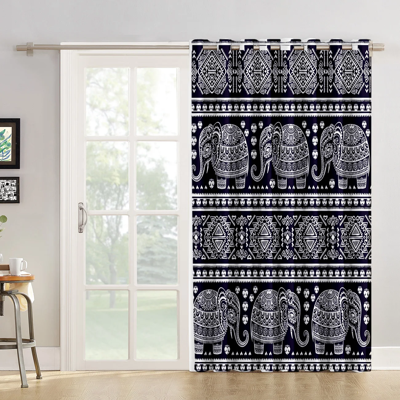 Индийский Слон COCOHouse орнамент племени шторы для окна балдахин занавески гостиной