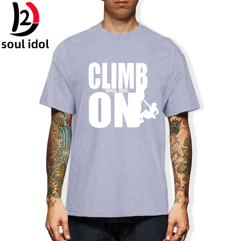 

D2 Climb On Letter SOUL IDOL T-Shirts For Men Summer New Casual Slim Fit T Shirts Cotton Short Sleeve Tee Climber Tshirt