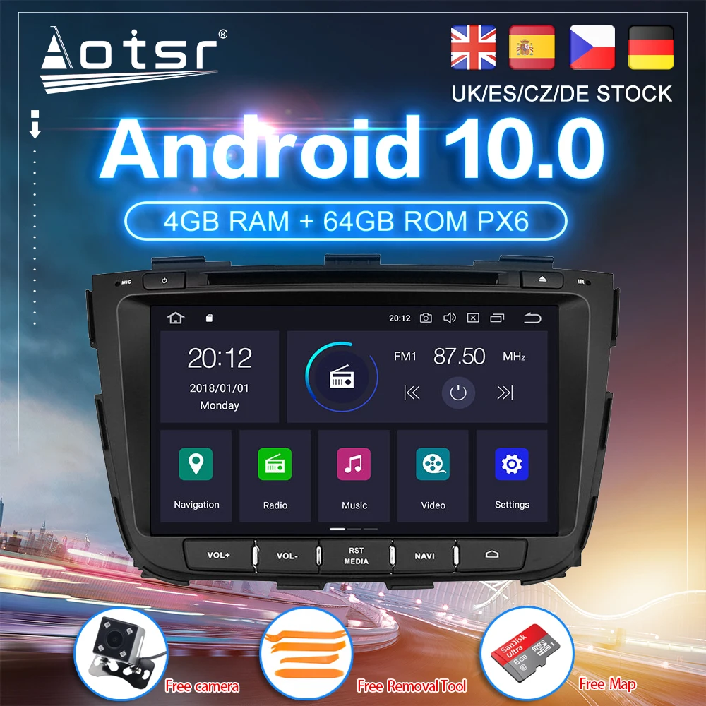 

Android 10 For KIA Sorento 2013 2014 Car DVD CD PX6 GPS Navigation Carplay Auto Radio Stereo Video Multimedia Player 2din 2 DIN