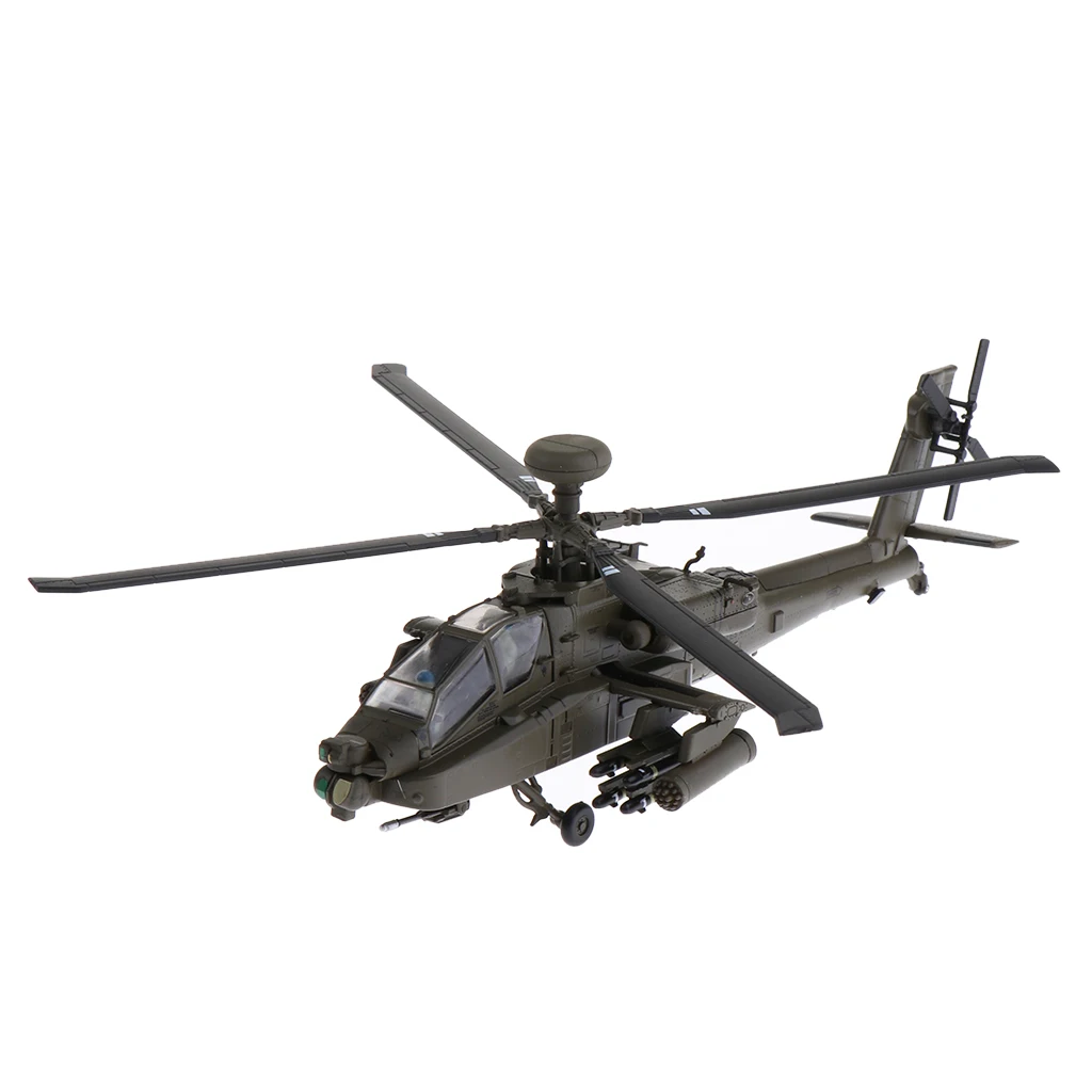 Модель вертолета Apache 1:72 AH64 с подставкой реалистичная модель армейского самолета