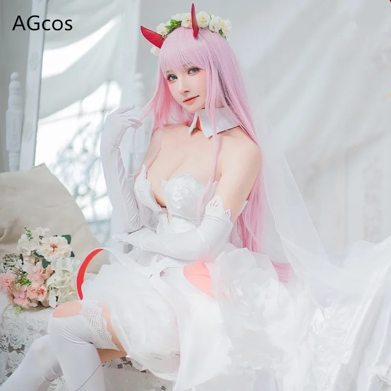 

Свадебное платье AGCOS DARLING in the FRANXX ZERO TWO 02 женский костюм для косплея