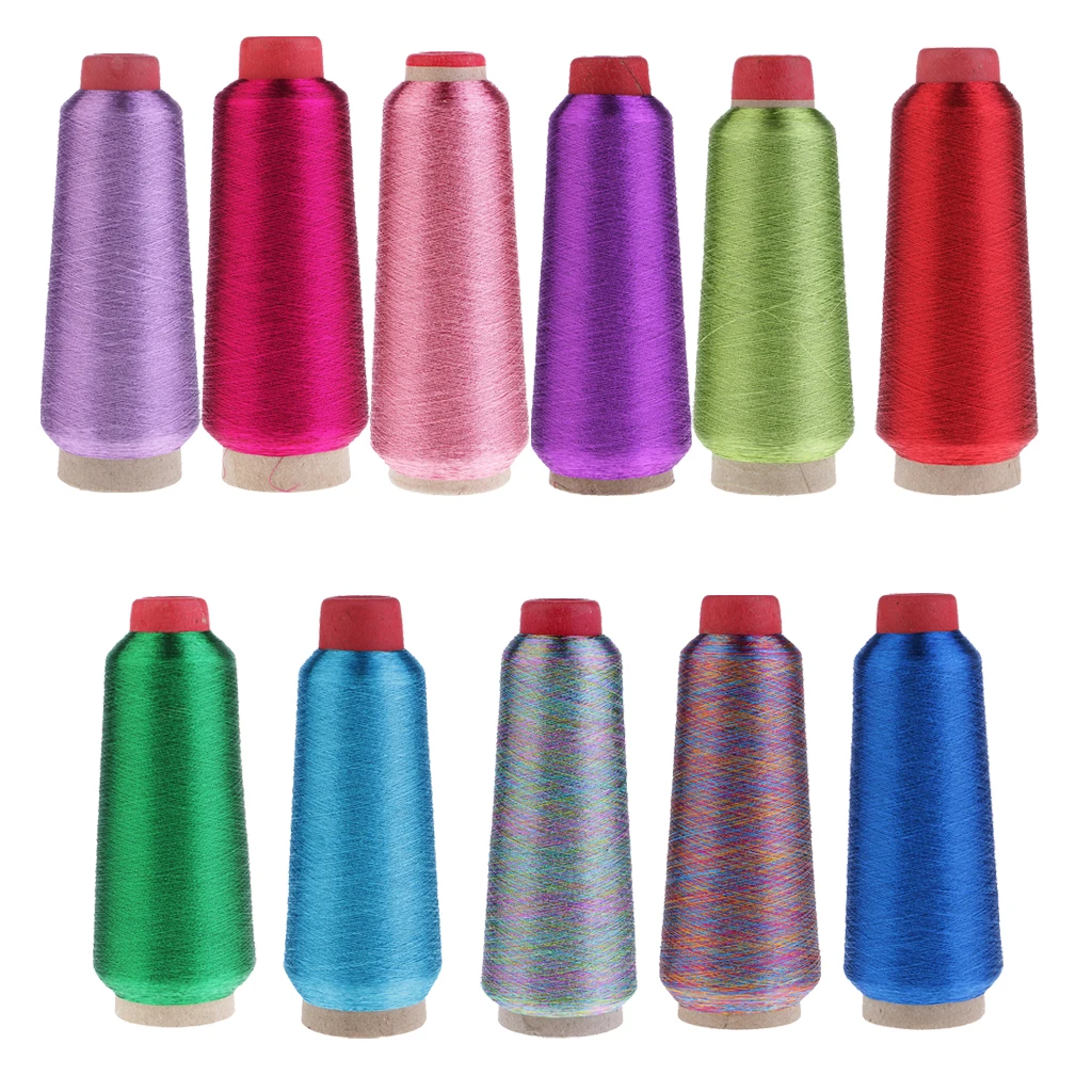 Компьютерные нитки для вышивания крестиком текстиль металлическая пряжа