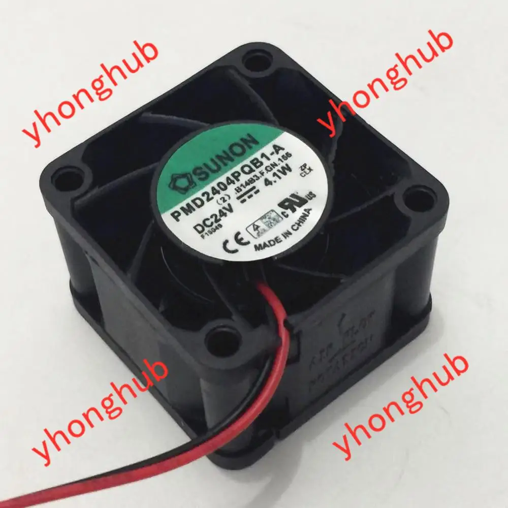 SUNON PMD2404PQB1 A DC 24V 4 1 W 2 проводной 40X40X28mm Сервер вентилятор охлаждения|square fan|server fandc 24v