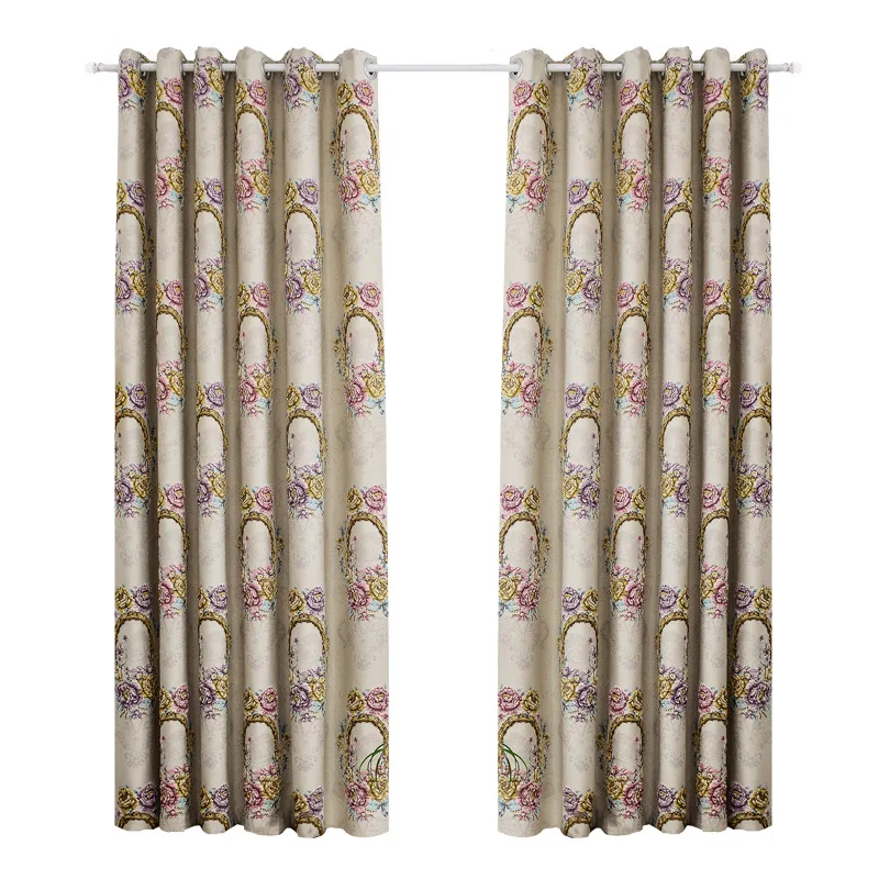 

High Grade Relief Chenille Jacquard High Shading Curtains For Living Dining Room Bedroom.