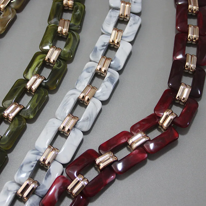 Цепочка-клатч для женщин сменный роскошный ремешок сделай сам из акриловой смолы