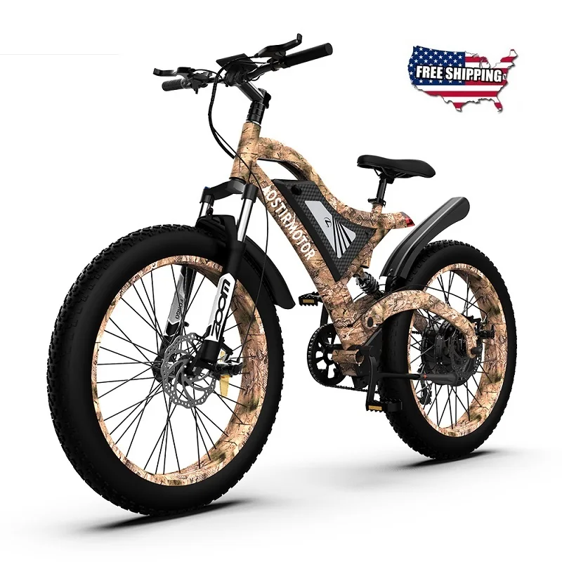 AOSTIRMOTOR Электрический Ebike S18 1500 Вт горный велосипед 48В 15ач съемный литиевый