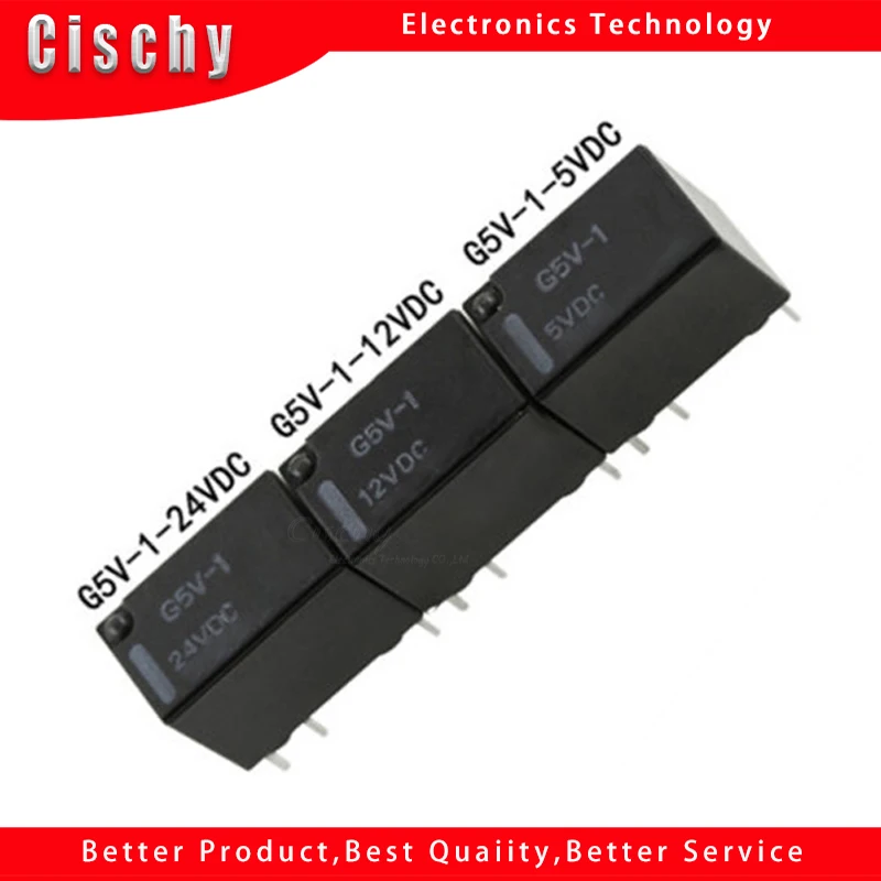 5 шт./лот G5V-1-5VDC G5V-1-12VDC G5V-1-24VDC G5V-1 5VDC 12VDC 24VDC 6Pin SPDT Мини-реле для печатной платы