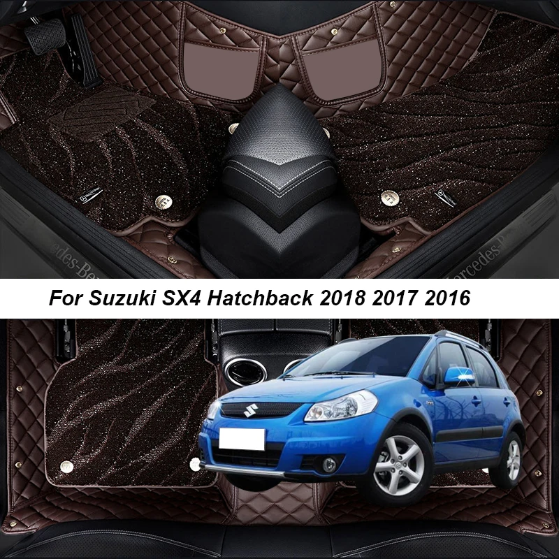 

Car Floor Mats For Suzuki SX4 Hatchback 2018 2017 2016 2015 2014 2013 2012 2011 Rugs Surround Auto Interior Accessories Carpets
