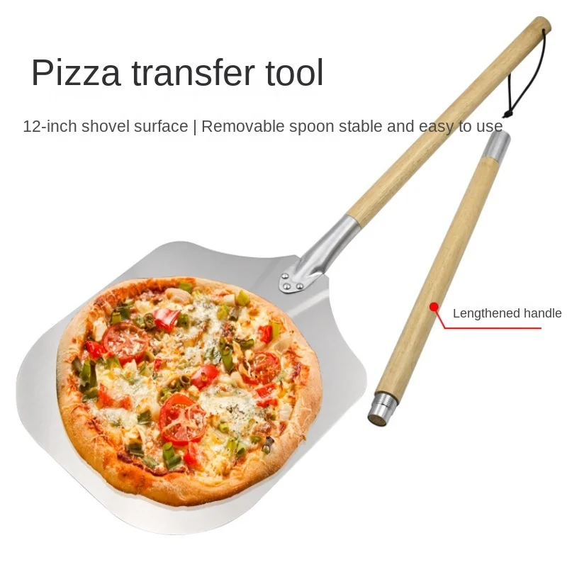 

126cm Aluminum Long Handle Square Pizza Transfer Shovel Detachable Handle Pizza Shovel Baking Tool Acceaories Bakery Cake Shovel