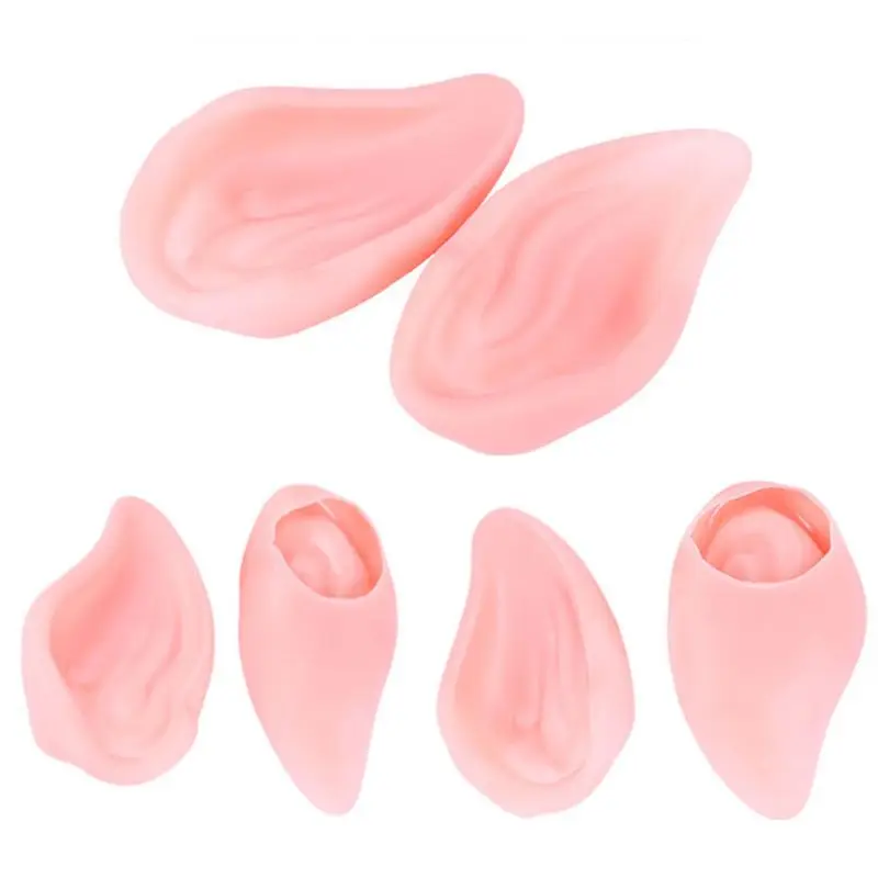 

1 Pair Halloween Latex Fairy Pixie Goblin Elf Ears Soft Pointed Prosthesis Tips Themed Party Cosplay Costume Accessories