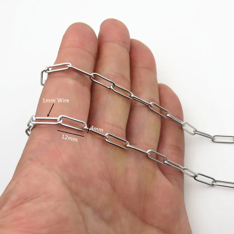 4 стиля s 316L из нержавеющей стали длинная цепочка ожерелье высокое качество