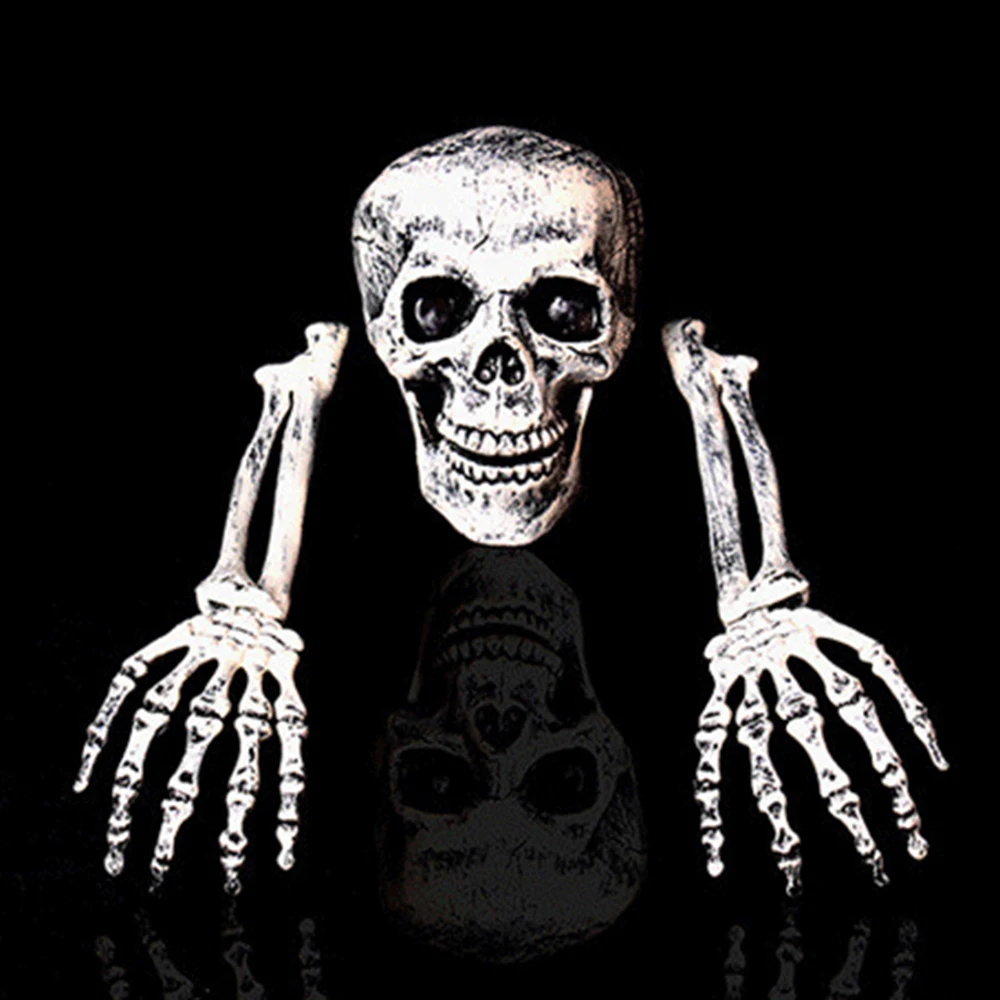 Поддельный скелет Хэллоуин реквизит для фокусов пластиковые реалистичные кости