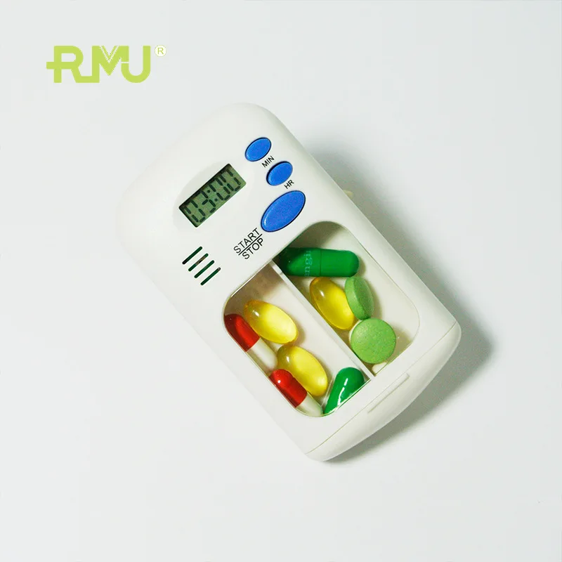 Чехол для таблеток с таймером портативный мини-органайзер лекарств напоминанием
