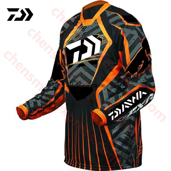 

Новинка 2021, быстросохнущая одежда DAIWA для рыбалки, Солнцезащитная дышащая летняя рыболовная рубашка с длинным рукавом и защитой от УФ-лучей,...