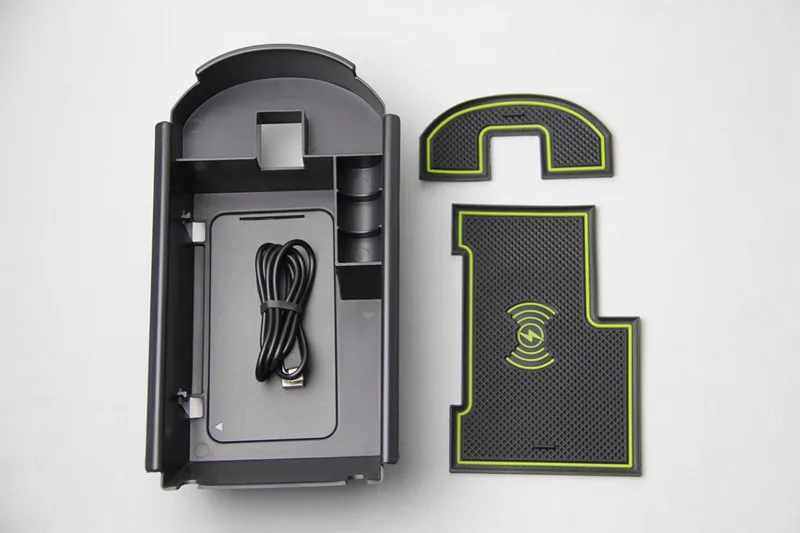 1lot Mobile phone wireless charging Central Armrest storage box for- Toyota C-HR CHR C HR