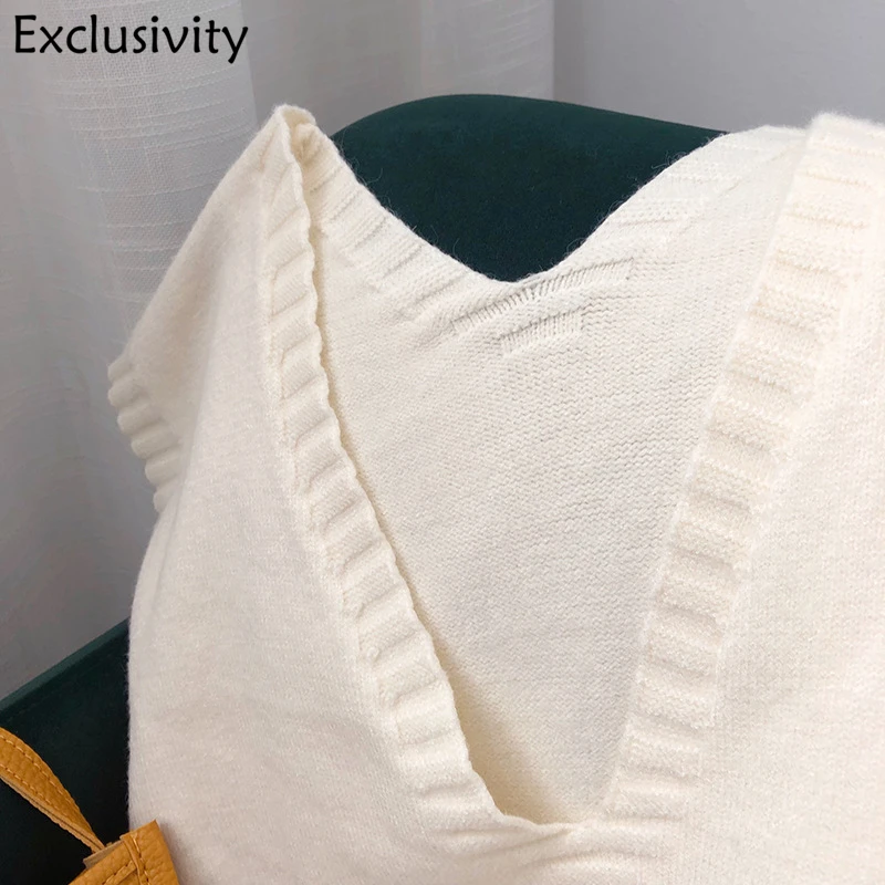 Новинка вязаный жилет на раннюю осень Женский Повседневный свободный свитер в