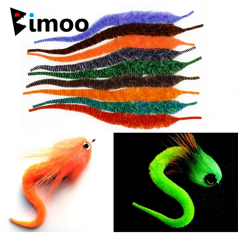 Bimoo 50 шт. мушечная вязка манго хвост дракона Щука мускус стальная голова морская