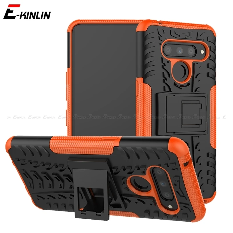 Ударопрочный Прочный прочный чехол-накладка для LG Velvet V40 V50 V50S V60 ThinQ 5G Stylo 6 Armor Гибридный Силиконовый чехол-подставка