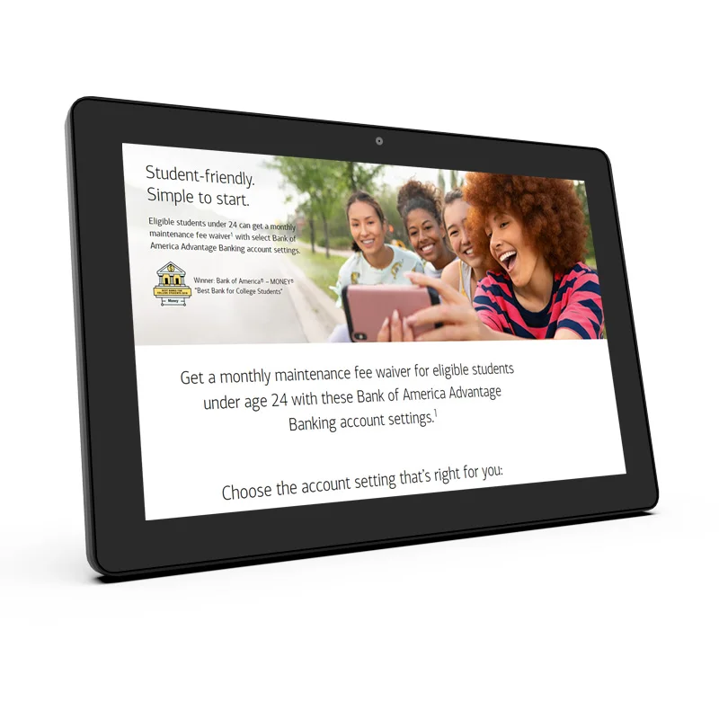 

10,1 дюймовый 2GB RAM 16GB ROM рекламный дисплей Android WIFI планшетный ПК с POE