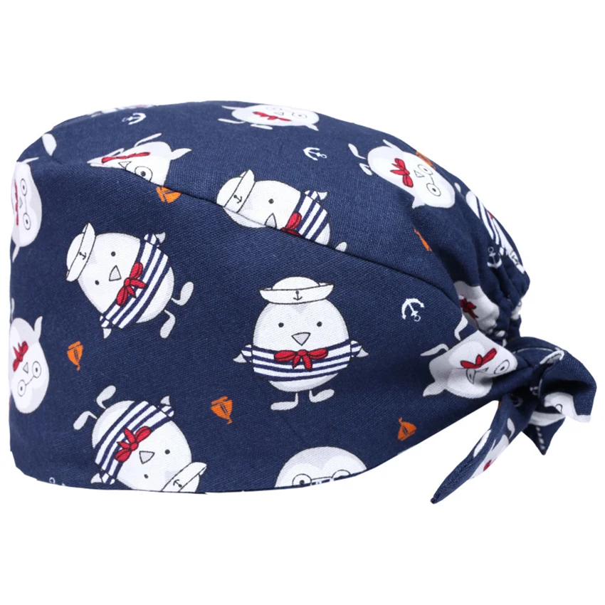 Высококачественная медицинская униформа,, новости, хирургическая Кепка, лабораторное пальто, клиническая униформа для женщин, медсестры, скраб для мужчин, медицинский костюм с героями мультфильмов - Color: Surgical Cap 9