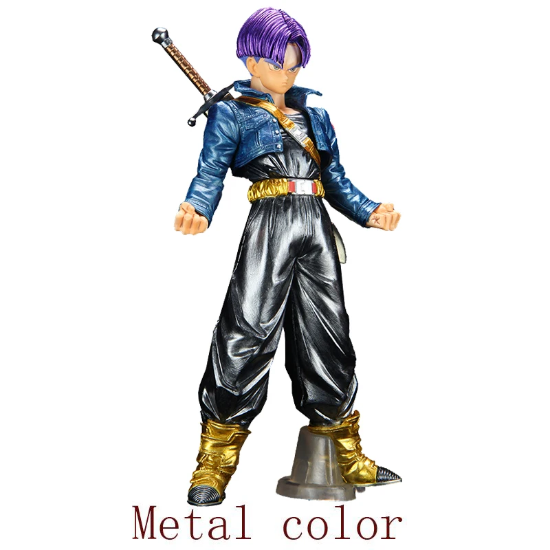 

Original Edition Figure 25cm Metal Color Dragon Ball UberSoldier Trunks Anime Figures UberSoldier Trunks 25cm ABS Model Toy Gift