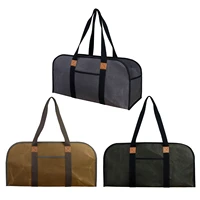 portable firewood wood log carrier bag outdoor camping firewood holder carry storage bag handbag wood handling canvas gaudily