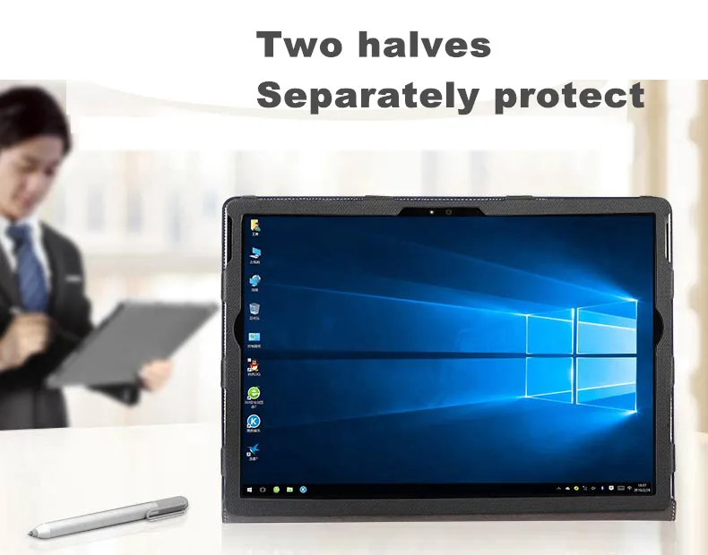 Новый дизайн Surface Book 2 /1 ноутбук чехол съемный защитный книжка откидная крышка для