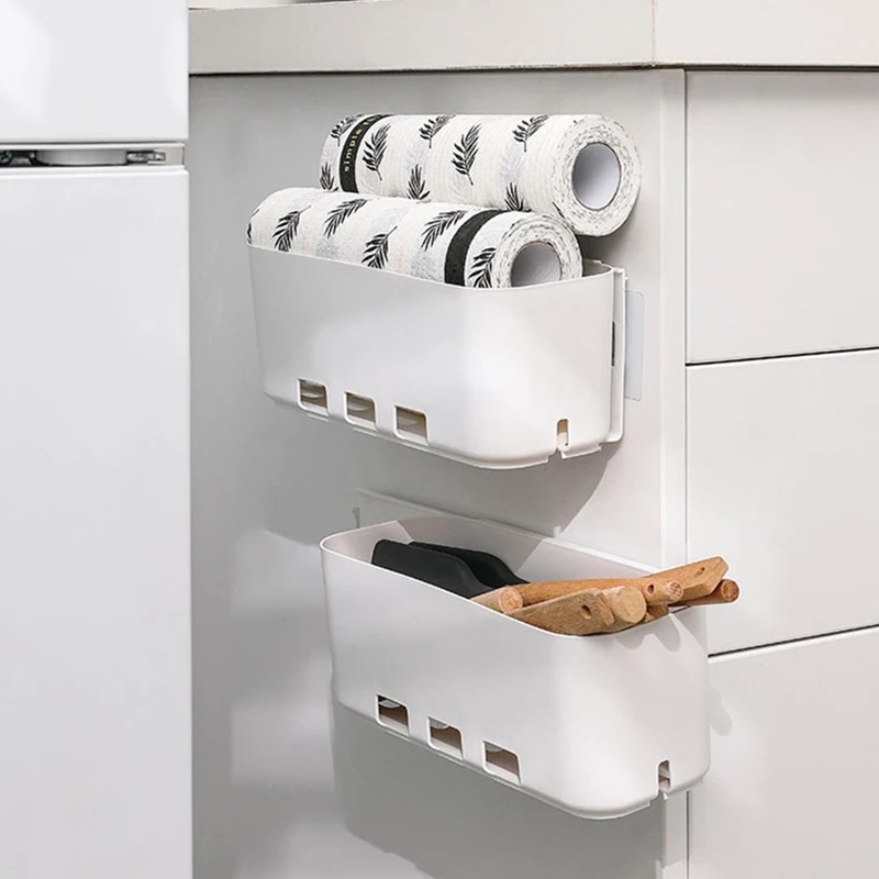 

Настенная полка с выдвижными ящиками для кухни, органайзер и контейнер, экономия места, без перфорации, аксессуары для ванной комнаты, Лидер...